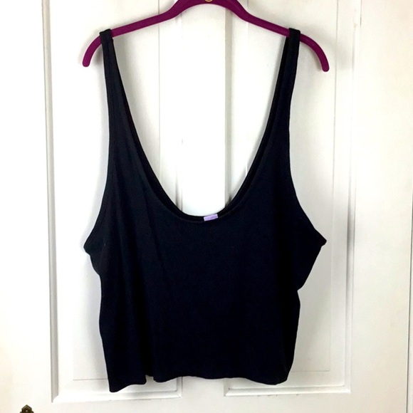 Savage X Fenty Cropped Knit Tank Top Scoop Neck Plus Size 1X - Picture 1 of 5